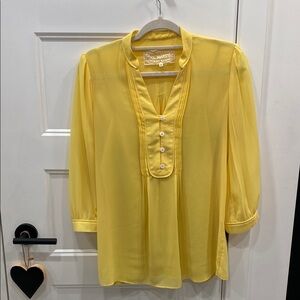 Yellow Sheer Blouse by Pink Martini